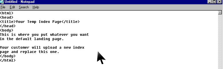 default home page default home page