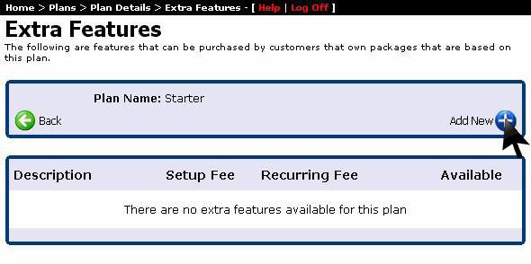 packages extra features packages extra features