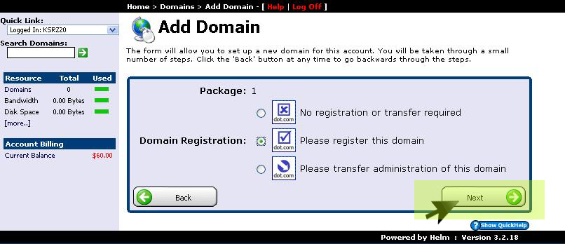 add domain add domain