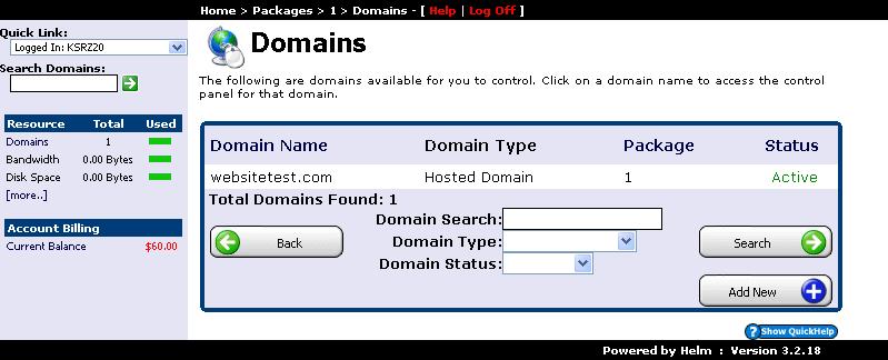 add domain add domain