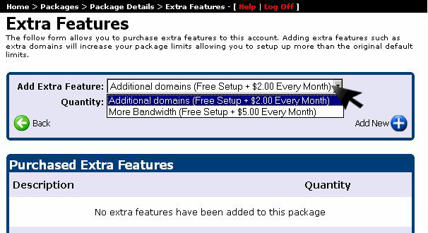 extra features extra features