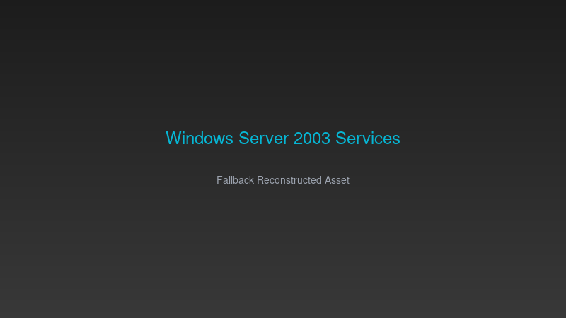 windows 2003 server