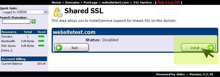 activate ssl